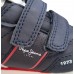PEPE JEANS DUBLIN CLUE PBS400002-595 ΠΑΙΔΙΚΟ ΠΑΠΟΥΤΣΙ SNEAKER ΓΙΑ ΑΓΟΡΙΑ ΜΠΛΕ